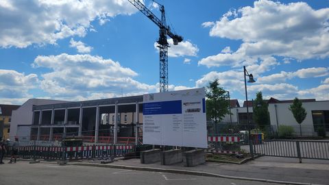 Stadthalle im Umbau